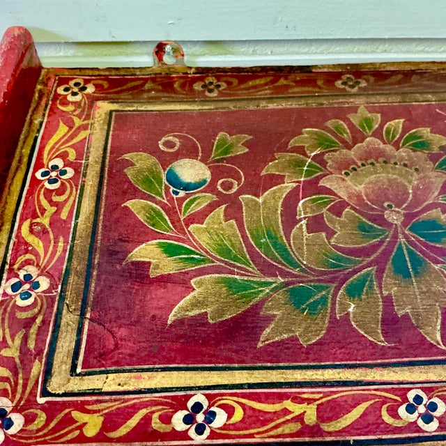 1920s Antique Chinoiserie Boho Chic Elephant Wall Mounted Shelf. For Sale - Image 10 of 17