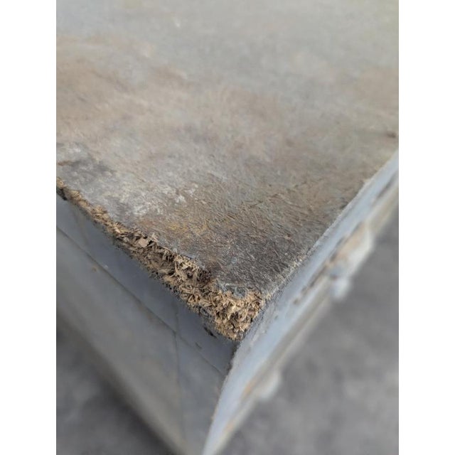 Metal Antique-Style Workshop Cabinet with Six Drawers For Sale - Image 7 of 9