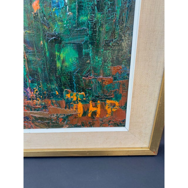 1950s Abstract Mountain Landscape by Ihp For Sale - Image 4 of 6