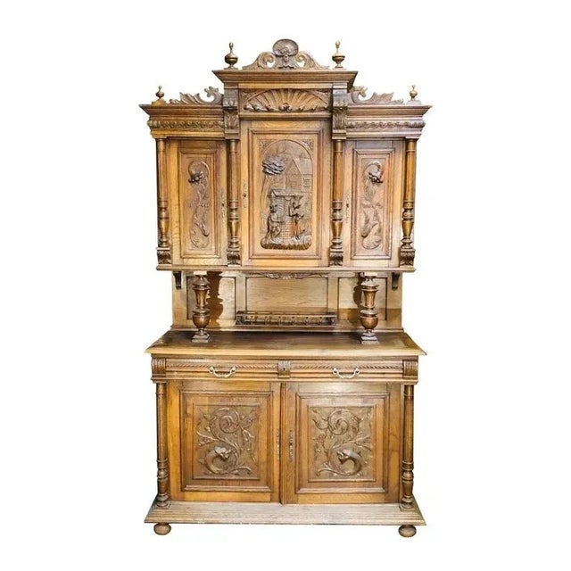 Late 1800s French Country Buffet Sideboard For Sale - Image 12 of 12