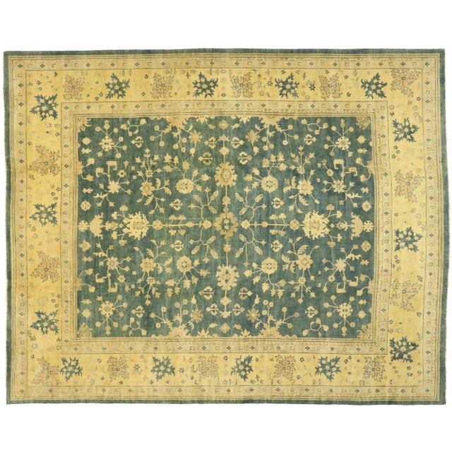 Transitional Oushak Palace Size Rug - 14'03 X 17'10 For Sale - Image 9 of 9