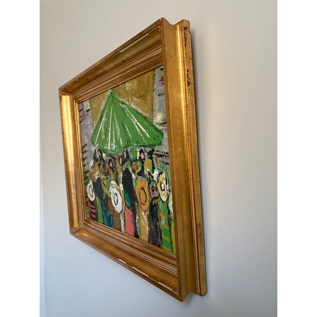 A 20th Century style period painting signed by the artist in a museum style style frame.
