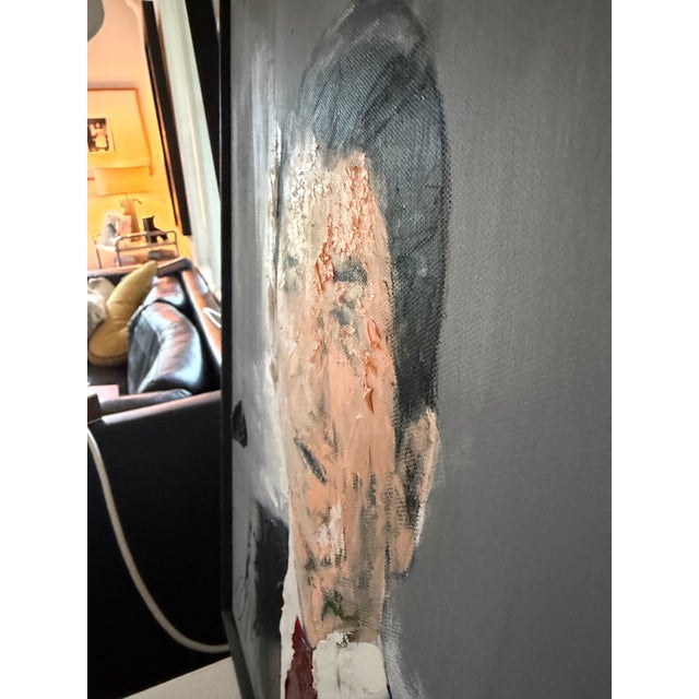 2010s Tomoya Nakano Original Ronald Regan Framed Oil on Canvas Painting: Paid $2200 Usd For Sale - Image 5 of 5