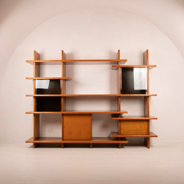 Crossing Bookcase by Giovanni Offredi for Saporiti, 1970s For Sale - Image 16 of 16
