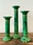 Vintage Italian Oggetti Faux Malachite Candlesticks - Set of 3 For Sale - Image 11 of 12
