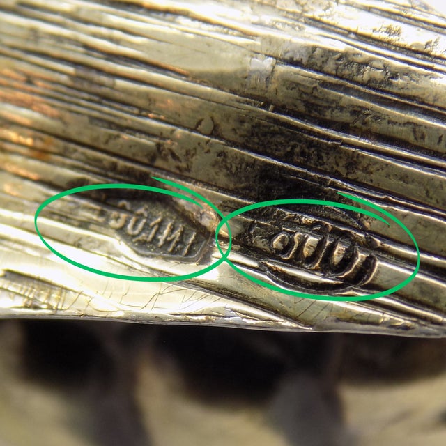 Vintage Italian Handmade Genuine Silver Life Size Corn Cob Figurine Traditional Christmas Decoration For Sale - Image 6 of 8