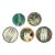 Antique French Asparagus Wall Plates - Gallery Wall - Set of 5 - Including Longchamp & Onnaing For Sale