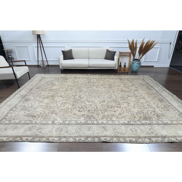 Vintage Persian Hand-Knotted area rug is a semi-antique vintage area rug. The '70s Eastern region of Anatolian's unique...
