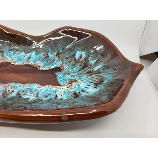 Blue Ceramic Bowl from Vallauris, Côte-d'Azur, France, 1960s For Sale - Image 8 of 14