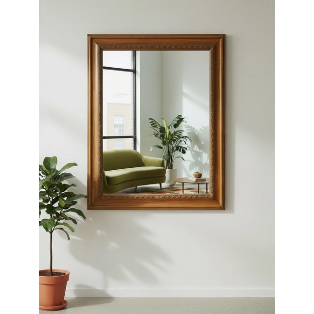 A substantial vintage mid-century John Widdicomb wall mirror, likely dating to the 1950s–1960s, featuring a beautifully...
