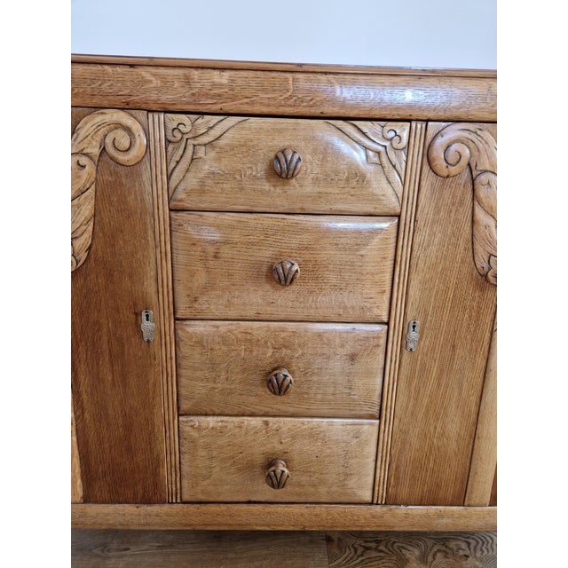 Mid-Century Oak Sideboard, 1930s For Sale - Image 18 of 18