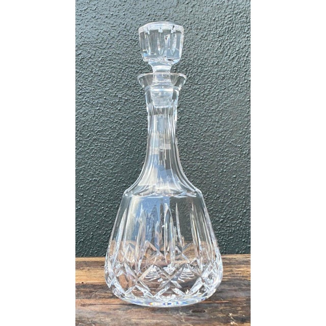 Late 20th Century Vintage Regency Cut Glass Decanter For Sale - Image 5 of 6