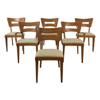 Set of 6 Mid Century Modern Dining Chairs by Heywood Wakefield For Sale