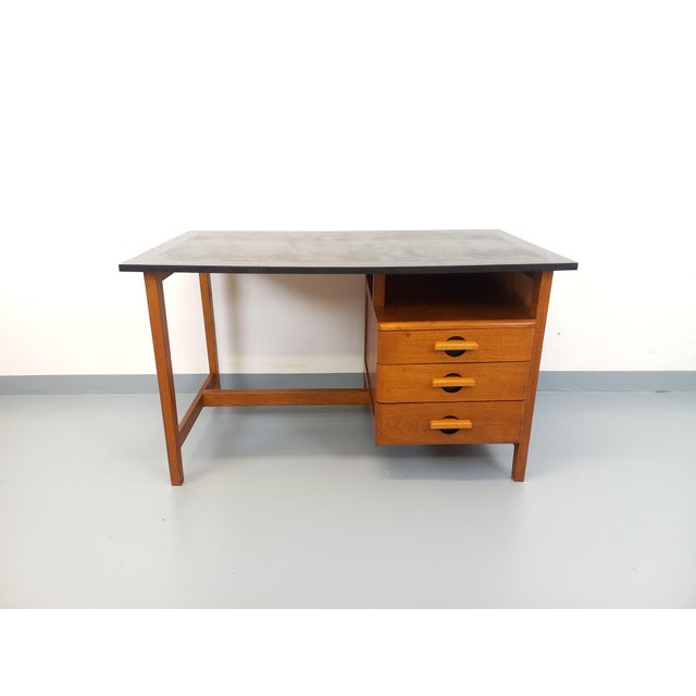 Vintage Desk in Oak, 1960s For Sale - Image 14 of 18