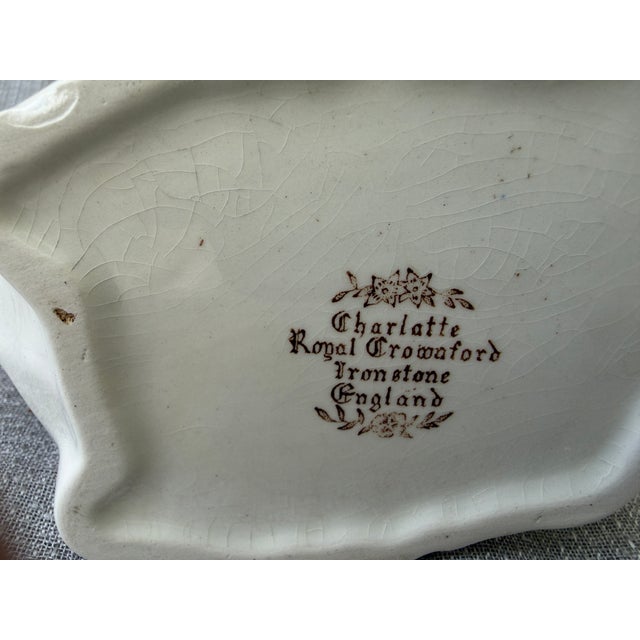 Vintage Ironstone Cow Creamer Royal Crownford England For Sale - Image 14 of 15