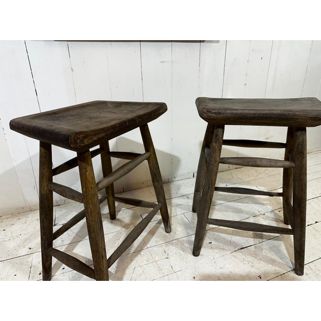 Victorian Original Pitch Pine Artist Stool, 1880 For Sale - Image 6 of 15
