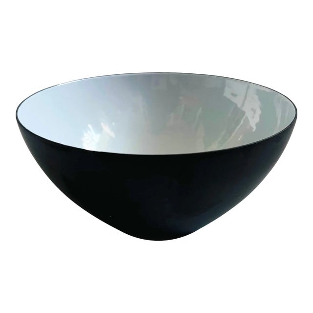 Krenit Denmark 5" White Enamel Bowl by Herbert Krenchel For Sale
