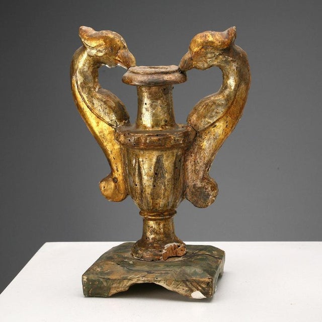 Gilded Wooden Vases in Mecca For Sale - Image 6 of 13