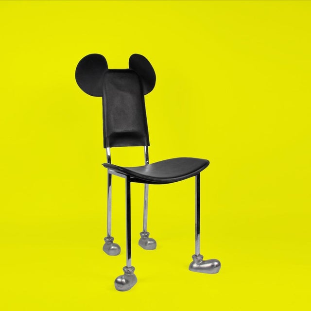 Mickey Mouse Chair by Javier Mariscal for Akaba, Spain, 1980s, in Good conditions. Designed 1980 to 1989 This piece has an...