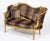 Made with real solid wood and gilded in gold leaf. Animal print leopard upholstery Width 57 ” × Depth 25 × Height of 38”...