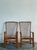 Sienna Vintage Boho High Back Trellis Rattan Lounge Chairs - A Pair For Sale - Image 8 of 12