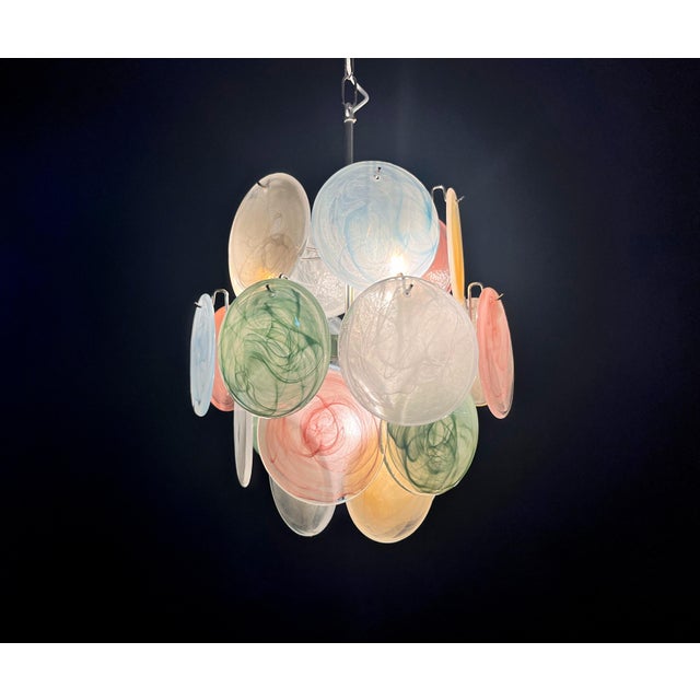 Vintage Italian Murano Glass Chandelier, 1990s For Sale - Image 11 of 17