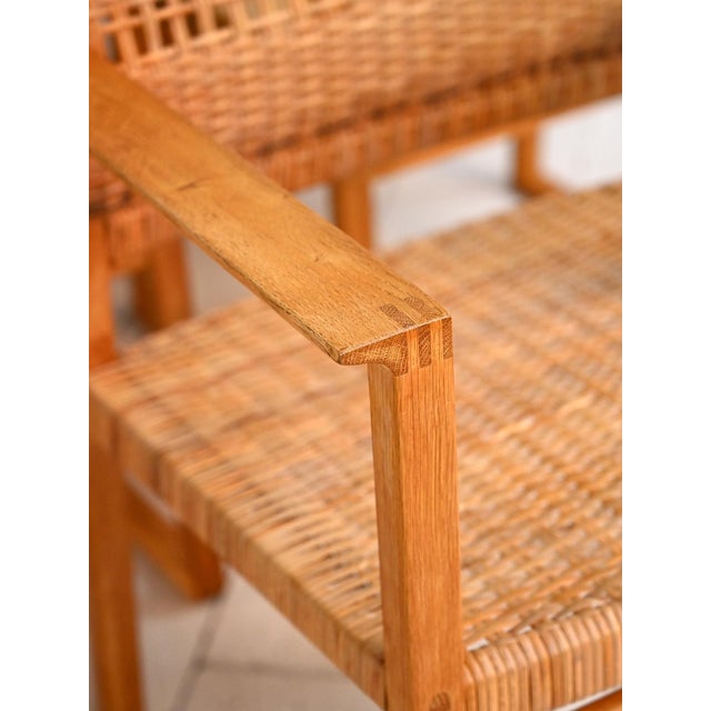 Model BM62 Chairs by Børge Mogensen, 1950s, Set of 6 For Sale - Image 9 of 16