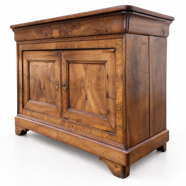Low 19th Century Louis Philippe Walnut Buffet For Sale - Image 4 of 8