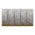 Hand-Painted Chinoiserie Silver Leaf Wallpaper Panels With Birds & Botanical Branches – Set of 5 For Sale