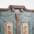 19th Century 1831 Hungarian Original Blue Hand-Painted Pine Armoire For Sale - Image 5 of 13