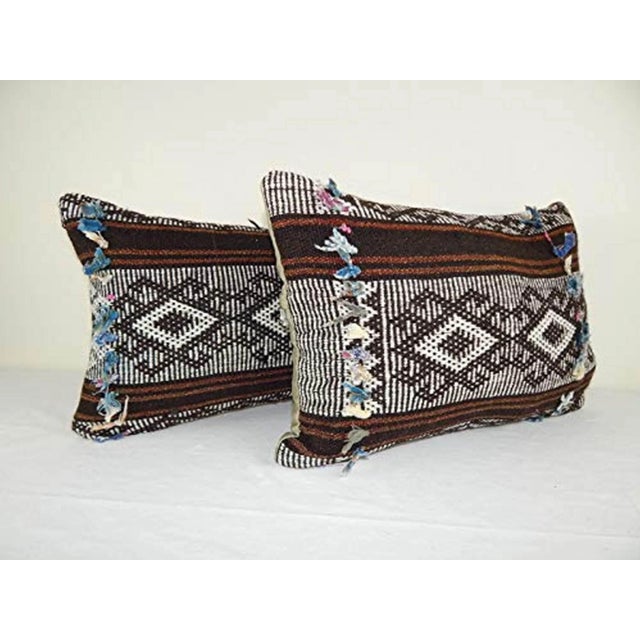This handwoven kilim pillow is made from Anatolia and Middleast Kilim fragments. Each of our kilim pillow cover is cut...