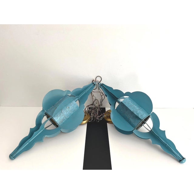 Modern Pierced Moroccan Pendant Lights, Pair For Sale - Image 17 of 18