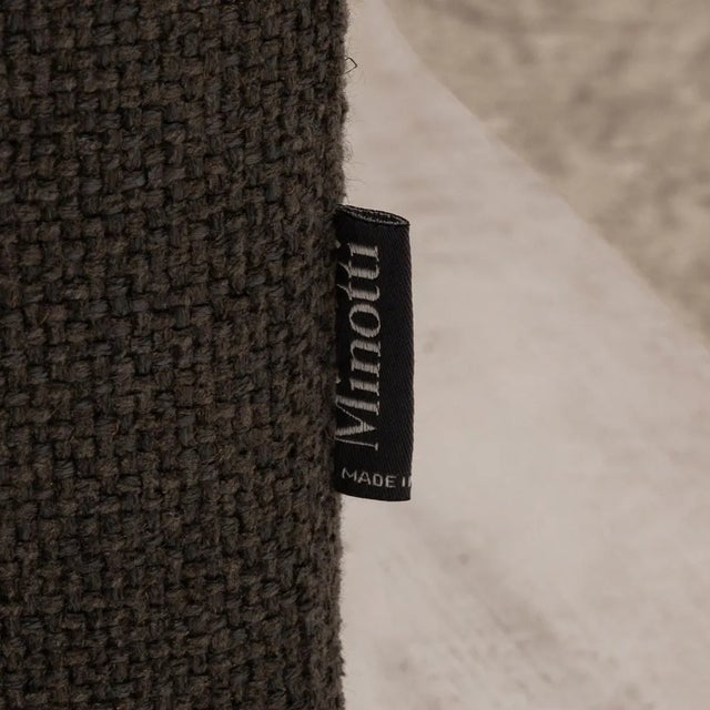 Textile Moore Fabric Two-Seater Grey Sofa from Minotti For Sale - Image 7 of 11