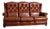 Italian Three-Seater Leather Sofa, 1970s For Sale
