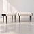 A refined pair of Italian Mid-Century Modern poufs from the 1950s, crafted from ebonized wood and featuring an elegant,...
