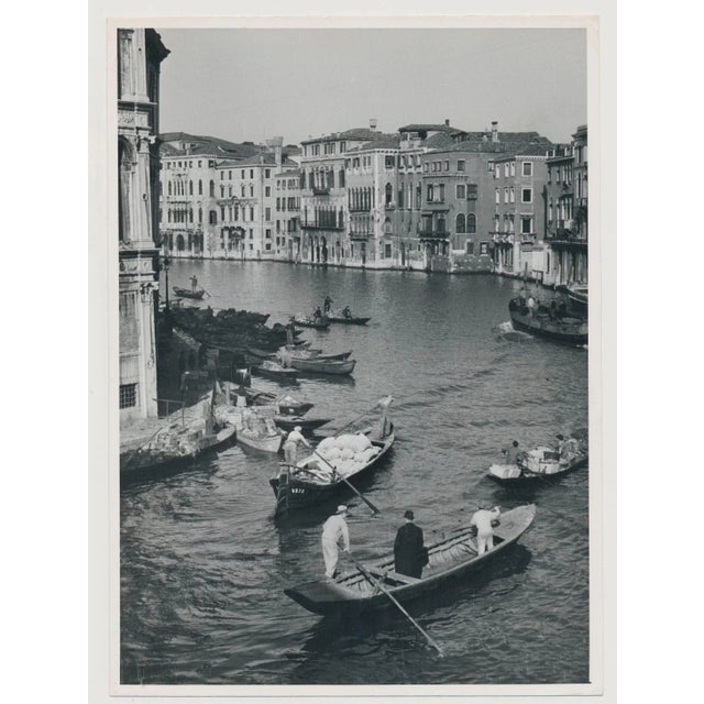 1950s Erich Andres, Venice, Gondola on Water, 1955, Silver Gelatine Print For Sale - Image 5 of 5