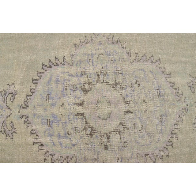 Oushak Vintage Handknotted Carpet For Sale - Image 10 of 10