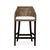 This stool features a sturdy wooden frame finished in a rich, dark walnut stain, providing both durability and a timeless...
