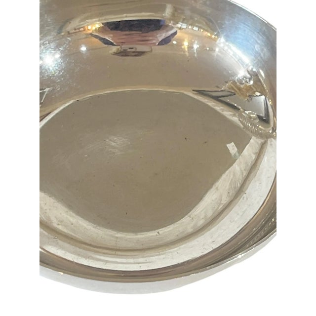 Vintage French Silver Plate Three Section Nut Dish With Dolphin For Sale - Image 13 of 13