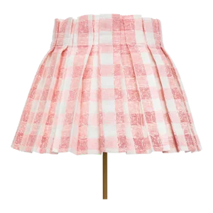 Flamingo Pink Gingham Lamp Shade Cover by Palm Orleans X Alice Palmer