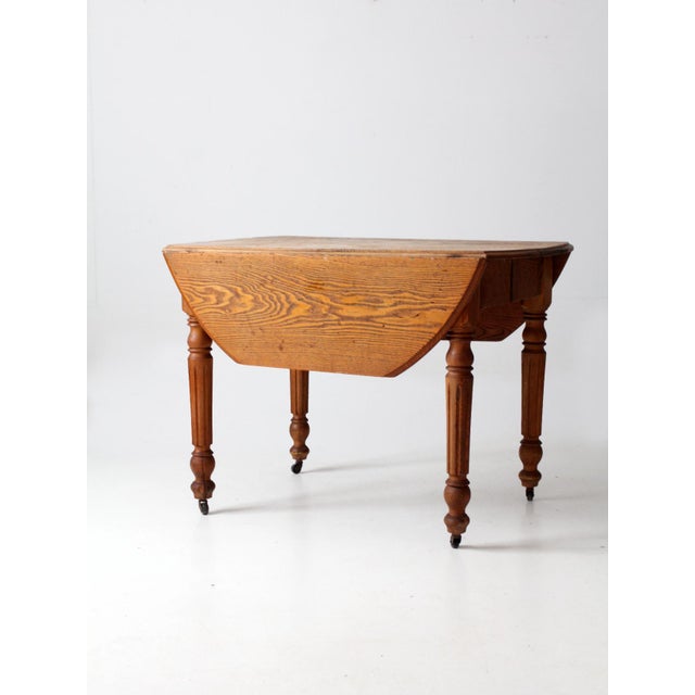 Antique Drop Leaf Table For Sale - Image 11 of 16