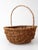 Vintage Wicker Gathering Basket For Sale - Image 4 of 14