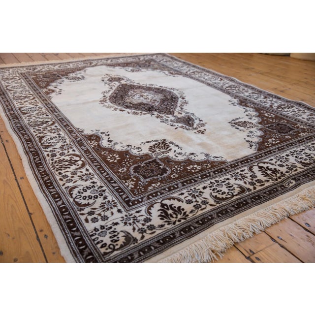Vintage Tabriz Rug - 6'6" X 9'2" For Sale - Image 9 of 12