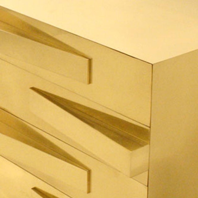 Italian Oak and Brass Sideboards, 2000s, Set of 2 For Sale - Image 9 of 15