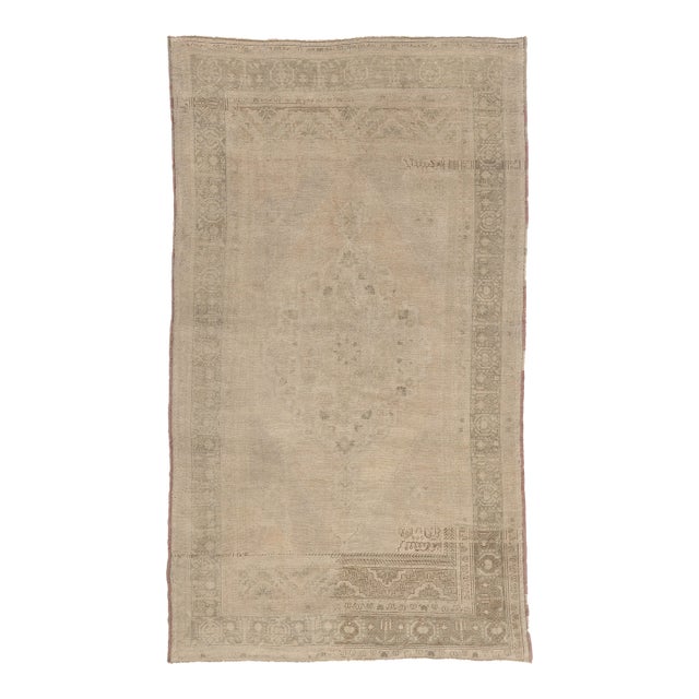 Vintage Turkish Oushak Rug, 06'05 X 11'01 For Sale