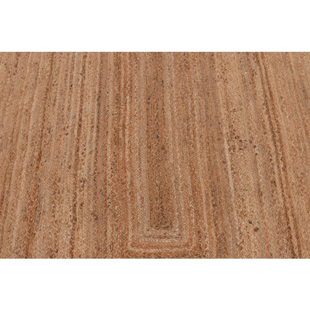 Not Yet Made - Made To Order Orange Scallop Jute Handmade Rug 3'x5' Ft. For Sale - Image 5 of 10