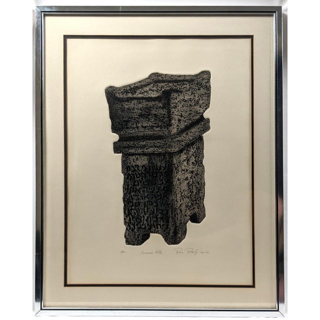 Rina Rotholz "Incense Altar" Signed Original Tuilegraph, 1966 | Limited Edition 8/20 | Artist Who Discovered the Tuilegraphy Process For Sale - Image 18 of 18