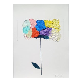 Organic Modern Original Floral Painting by Diane Grant / Botanical / Herbarium, Unframed For Sale