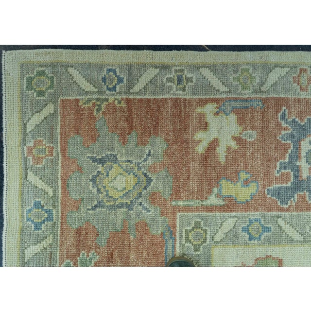 Turkish Oushak Rug 9'5" x 12'7" #20144 For Sale - Image 4 of 8