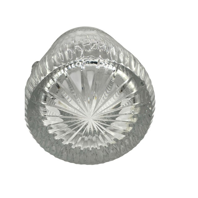 Vintage French Cut Crystal Champagne Bucket For Sale - Image 9 of 12
